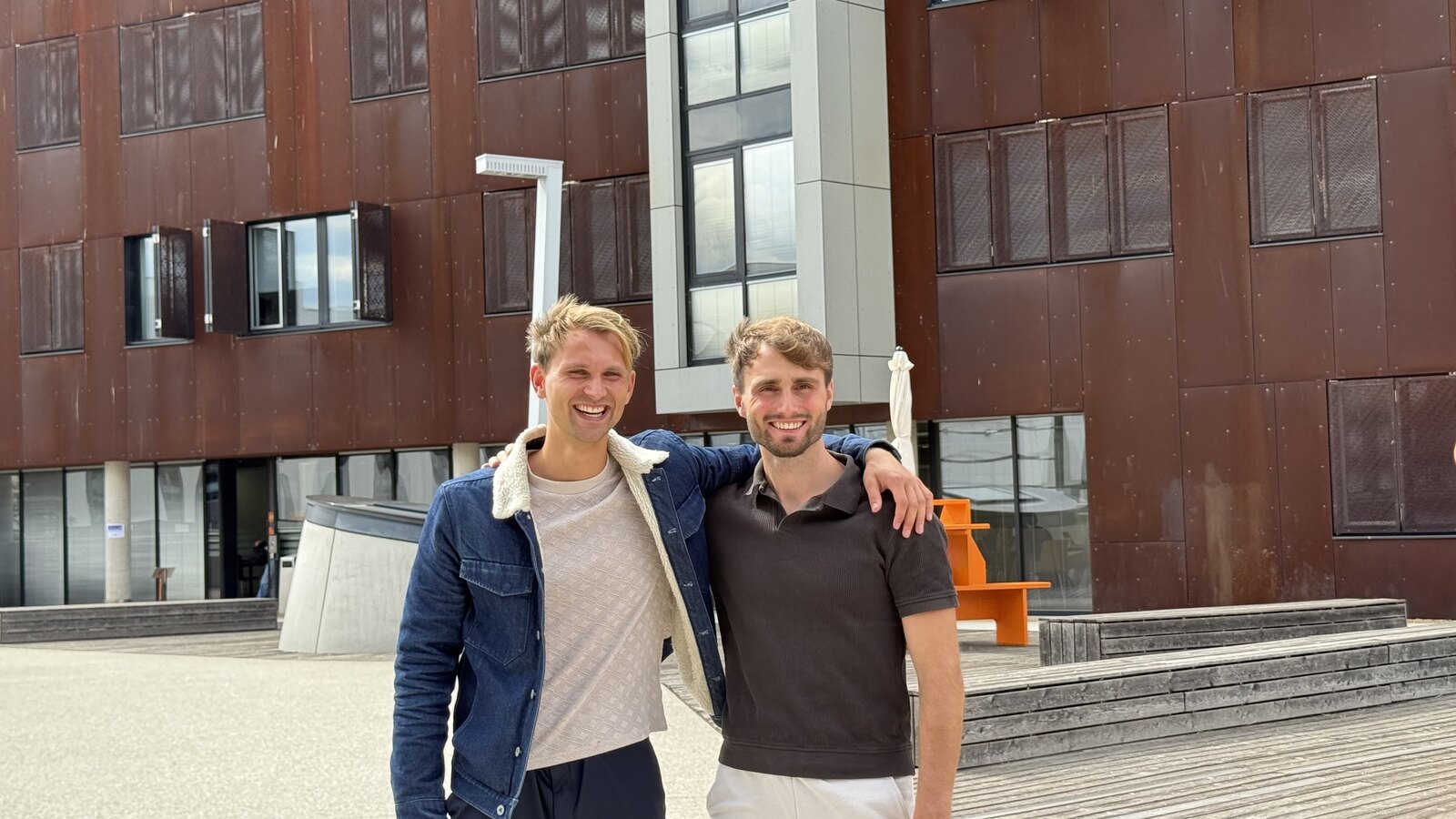 Robin Ijsseldijk and Jason Sibilak after the interview